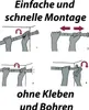 MSV Teleskopstange Edelstahl | Duschvorhangstange ohne Produktbild-Vorschau 3