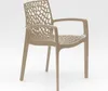 A single beige armchair with a patterned seat and backrest, shown against a white background. Produktbild-Vorschau