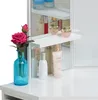 CLIPOP Coiffeuse, Coiffeuse d'angle, 114x55x140cm 3 miroirs Voir les images du produit 5