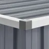 vidaXL Gerätehaus Grau 195x198x159 cm Verzinkter Stahl Produktbild-Vorschau 10