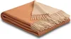 Biederlack Plaid mit Fransen Kaschmir Farbe henna-sand Produktbild-Vorschau 2