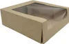 Tortenkarton braun mit Sichtfenster 30x30x8cm Produktbild-Vorschau 1