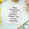 Mr. & Mrs. Panda Postkarte Spruch Verkäufer Helden - Weiß - Produktbild-Vorschau 2