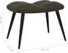 vidaXL Fauteuil relax avec pouf gris foncé velours Voir les images du produit 19
