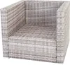 A single outdoor chair made of woven material. Podgląd zdjęcia produktu