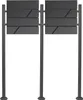 Wiltec Set de 2 boîtes aux lettres Wiltec V14 Anthracite, Voir les images du produit 1