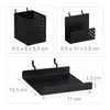 Relaxdays Werkzeugwand, Metall Lochwand, HxB 45 x 45 cm, Produktbild-Vorschau 5