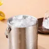 Unyqoos® Edelstahl-Eiseimer 3 L, doppelwandig mit Deckel & Produktbild-Vorschau 5