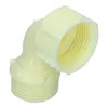 A close-up studio shot of a cream-colored pipe fitting. Produktbild-Vorschau