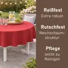Bestlivings Gartentischdecke ( Ø160cm / Rot ) Weichschaum – Produktbild-Vorschau 4