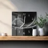Tulup Glasuhr Wanduhr Küchenuhr Echt-Glas 30x30 cm Modern Produktbild-Vorschau 2