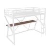 Lit mezzanine 90x200 cm avec éclairage LED, bureau, Voir les images du produit 11