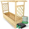 holz4home® Pflanzkasten XL mit Dach aus Tannenholz inkl. Produktbild-Vorschau 1