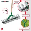 KOTARBAU® Doppelseitiger Vertikutierer Nützliches Werkzeug Produktbild-Vorschau 4