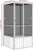 vidaXL Gabbia per uccelli antracite 111x107x211,5 cm Anteprima dell’immagine prodotto 7