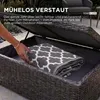 HOMESCAPES Outdoor Teppich wetterfest schwarz-weiß 180x270 Produktbild-Vorschau 3