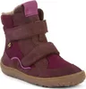 A single child's winter boot shown against a white background.
