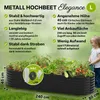 TTL GARDEN Hochbeet ELEGANCE L 240x80x45cm Anthrazit – Produktbild-Vorschau 2