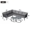 Zestaw mebli ogrodowych Flieks dla 6 osób, sofa ogrodowa z Podgląd zdjęcia produktu 4