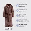 GAUBERT Accappatoio unisex in pile con cappuccio, extra Anteprima dell’immagine prodotto 7