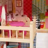 Maison de poupées en bois avec éclairage LED | Set de Voir les images du produit 6