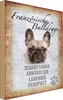 vianmo Holzschild 30x20 cm Französische Bulldogge Hund Tier Produktbild-Vorschau 1