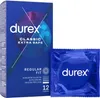 A box of Durex condoms and one individual condom packet. Podgląd zdjęcia produktu