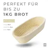 HAVENHAUS Gärkörbchen oval 25cm | Rattan Gärungskorb für Produktbild-Vorschau 6