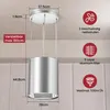 LEVIVO  Inselhaube Umluft Freihängend mit 530 m³/h Produktbild-Vorschau 5