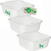Novaliv 3x Bol de lavage carré 14L, 38x38 cm, Blanc, Sans Voir les images du produit 5