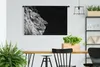 MuchoWow® Wandteppich Wandbehang Löwe - Profil - Schwarz - Produktbild-Vorschau 2