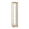 K-Möbel Vitrine en verre debout en hêtre (176x37x33cm) avec Voir les images du produit 17