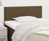vidaXL Čelo postele tmavě hnědé 80x5x78/88 cm Látka Náhled obrázku produktu 2