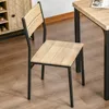HOMCOM 3dílná jídelní sestava s kovovou konstrukcí Náhled obrázku produktu 7