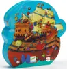 A colorful, cartoon-style illustration of a pirate ship on a blue background, shaped like a puzzle box. Produktbild-Vorschau