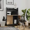 A modern home office setup with a desk, chair, and plant. Anteprima dell’immagine prodotto
