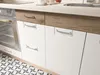 Kuchynská linka 270 cm – ECONO A PLUS – dub Sonoma – bílá Náhled obrázku produktu 3