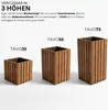 Pflanzkübel Holz massiv TAVO35 116x37x35 cm - Wetterfester Produktbild-Vorschau 4