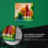 Coloray Uhr auf Leinwand 30x30 cm Wand Uhr Dekoration Produktbild-Vorschau 5