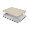 A pizza stone and serving tray are shown on a white background. Produktbild-Vorschau