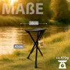 BigDean Kleiner Campinghocker faltbar & Ultraleicht 41cm Produktbild-Vorschau 3