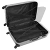 vidaXL Vierteiliges Hartschalen-Trolley-Set Silber Produktbild-Vorschau 2