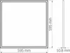 Osvetlený LED panel 60x60 40W 4500lm 4000K neutrálna biela Náhľad obrázku produktu 5