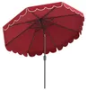 KOMFOTTEU Sonnenschirm 300 cm mit Kurbel & Volant, Produktbild-Vorschau 1