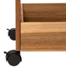 Servierwagen aus Holz mit Rollen und 3 Ablageebenen Produktbild-Vorschau 3