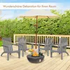 COSTWAY Sedia Adirondack, Sedia Adirondack in legno di Anteprima dell’immagine prodotto 4
