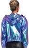 Hologramm Jacke Damen Herren Gr M Metallic Glänzend Produktbild-Vorschau 6