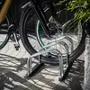 KADAX 3-stanowiskowy stojak rowerowy stalowy srebrny Podgląd zdjęcia produktu 8
