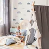 Muralo sada nálepiek na stenu do detskej izby GREY CLOUDS Náhľad obrázku produktu 5