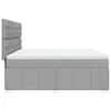 vidaXL Lit boxspring avec matelas gris clair 180x200 cm Voir les images du produit 5